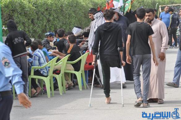 بالصور:الناصرية تستقبل وفود زائري أربعينية الإمام الحسين عليه السلام