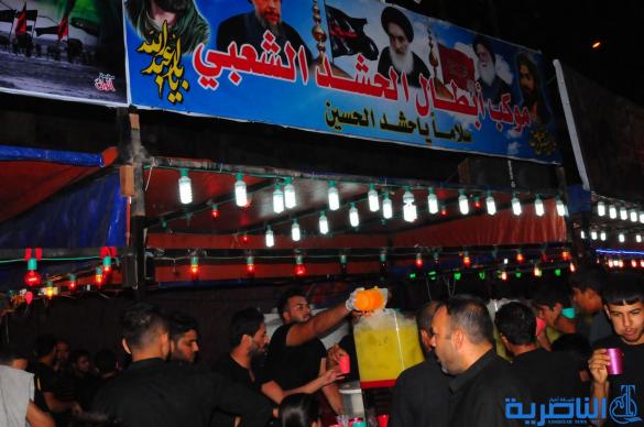 بالصور:المواكب الحسينية في الناصرية تحيي ذكرى ليلة العاشر من المحرم