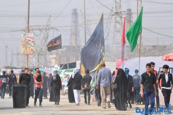 بالصور:الناصرية تستقبل وفود زائري أربعينية الإمام الحسين عليه السلام