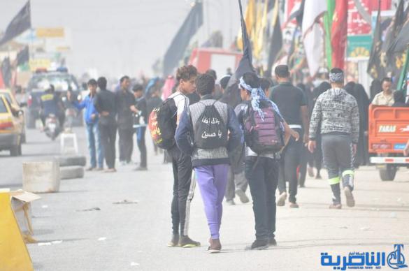 بالصور:الناصرية تستقبل وفود زائري أربعينية الإمام الحسين عليه السلام