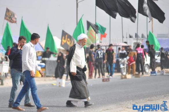 بالصور:الناصرية تستقبل وفود زائري أربعينية الإمام الحسين عليه السلام