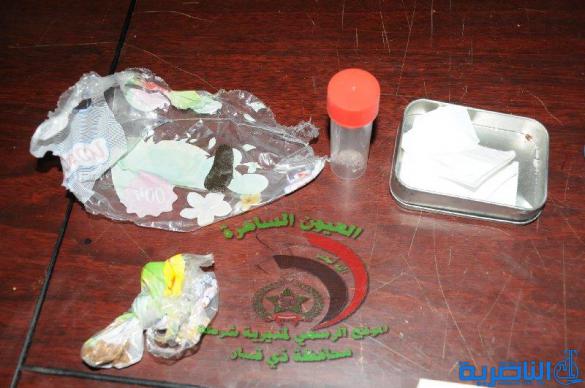 شرطة ذي قار تضبط كميات من الحشيشة وتعتقل اثنين من المتاجرين بها