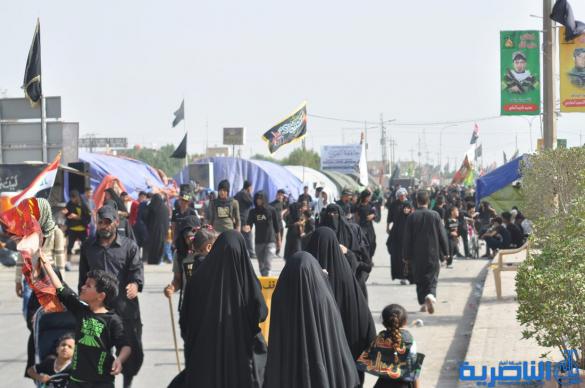 بالصور:حركة جموع الزائرين نحو كربلاء 