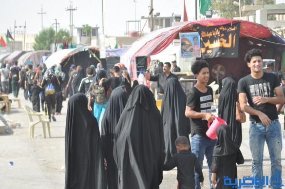 بالصور:حركة جموع الزائرين نحو كربلاء 