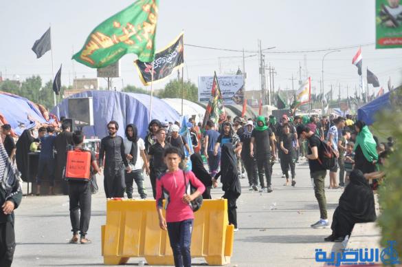 بالصور:حركة جموع الزائرين نحو كربلاء 