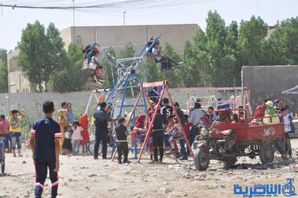 بالصور:مظاهر اول ايام عيد الفطر في مدينة الناصرية