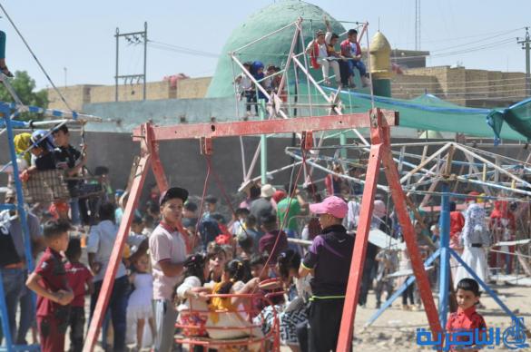 بالصور:مظاهر اول ايام عيد الفطر في مدينة الناصرية