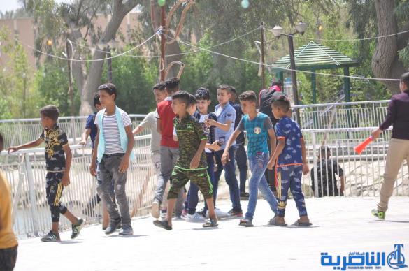 بالصور:مظاهر اول ايام عيد الفطر في مدينة الناصرية