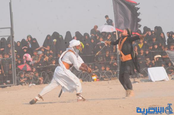 بالصور:الناصرية تحيي ذكرى عاشوراء بعرض تشابيه لواقعة الطف