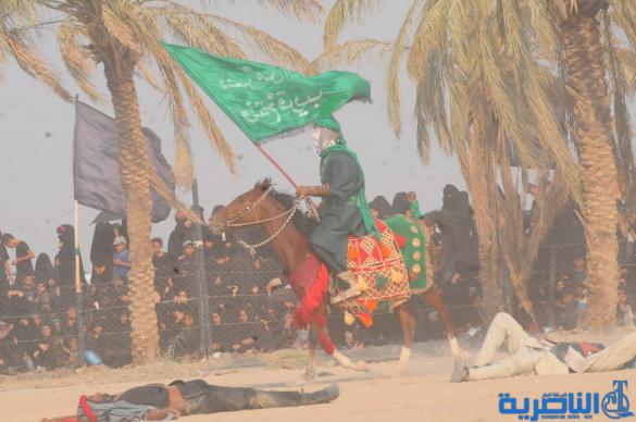 بالصور:الناصرية تحيي ذكرى عاشوراء بعرض تشابيه لواقعة الطف