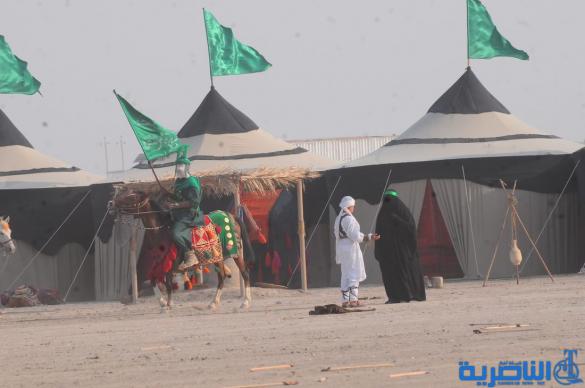 بالصور:الناصرية تحيي ذكرى عاشوراء بعرض تشابيه لواقعة الطف