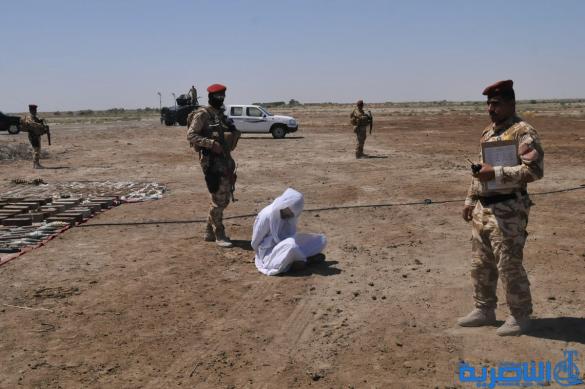 اعتقال شخص بحوزته مدافع هاون وأسلحة في الإصلاح شرق الناصرية – تقرير مصور -