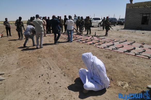 اعتقال شخص بحوزته مدافع هاون وأسلحة في الإصلاح شرق الناصرية – تقرير مصور -