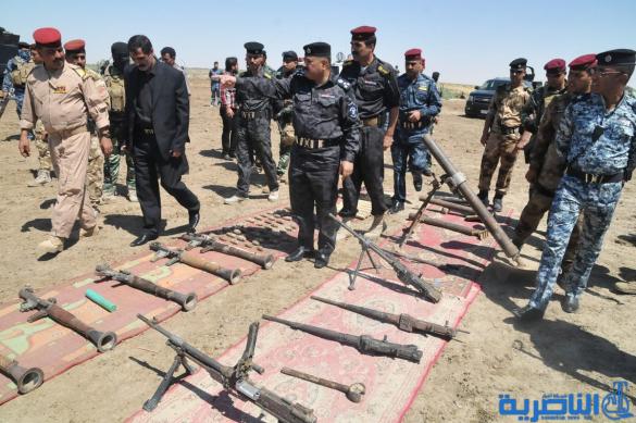 اعتقال شخص بحوزته مدافع هاون وأسلحة في الإصلاح شرق الناصرية – تقرير مصور -