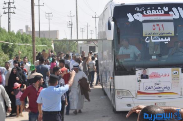 بالصور ... انطلاق قوافل حجاج ذي قار برا