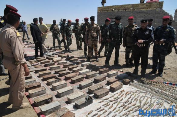 اعتقال شخص بحوزته مدافع هاون وأسلحة في الإصلاح شرق الناصرية – تقرير مصور -