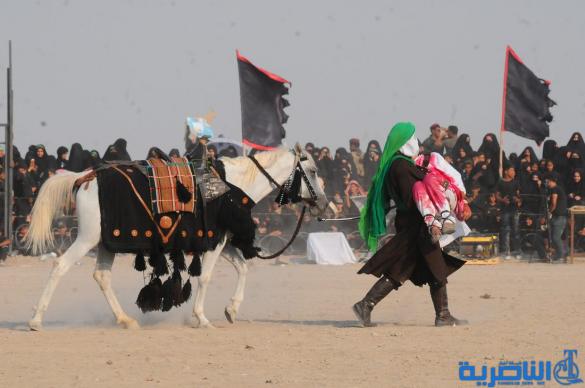 بالصور:الناصرية تحيي ذكرى عاشوراء بعرض تشابيه لواقعة الطف