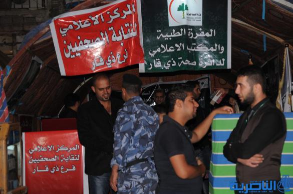  بالصور : شارع الحبوبي يتزين بمواكب العزاء في ليلة الثامن من محرم الحرام   