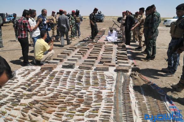 اعتقال شخص بحوزته مدافع هاون وأسلحة في الإصلاح شرق الناصرية – تقرير مصور -