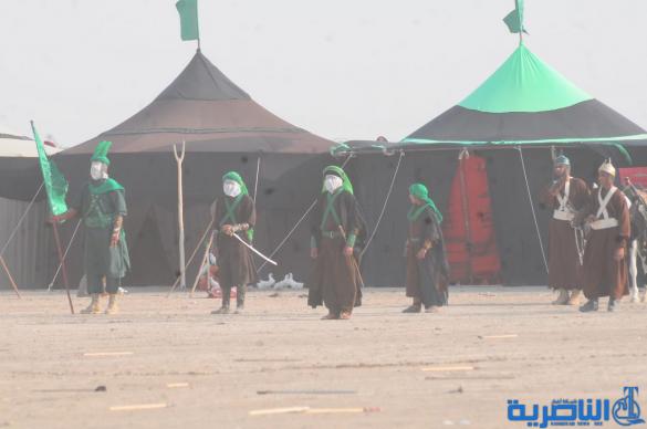 بالصور:الناصرية تحيي ذكرى عاشوراء بعرض تشابيه لواقعة الطف