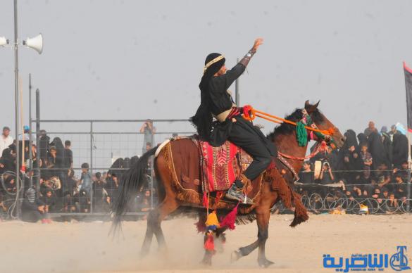 بالصور:الناصرية تحيي ذكرى عاشوراء بعرض تشابيه لواقعة الطف