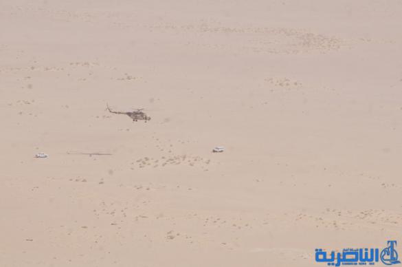 بالصور : عملية امنية واسعة في صحراء ذي قار استعدادا للاربعينية