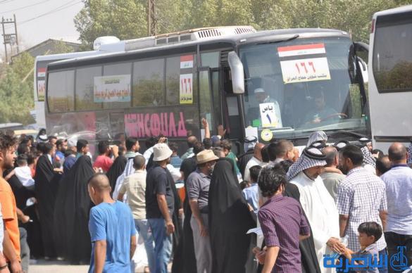 بالصور ... انطلاق قوافل حجاج ذي قار برا