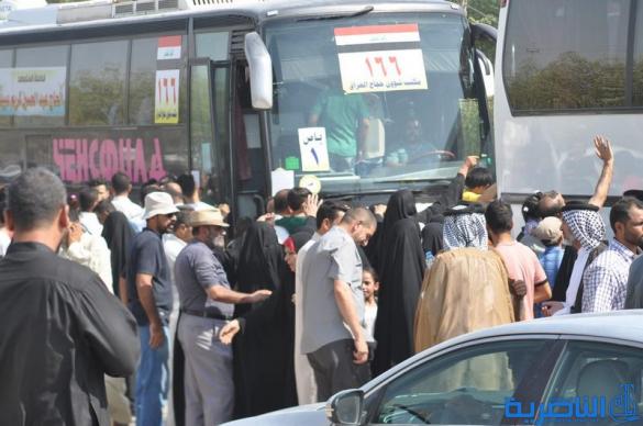 بالصور ... انطلاق قوافل حجاج ذي قار برا