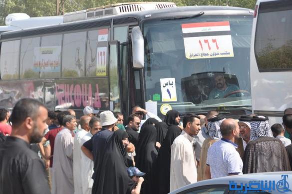 بالصور ... انطلاق قوافل حجاج ذي قار برا