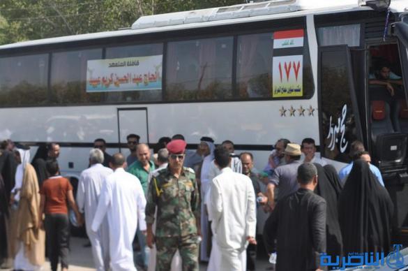 بالصور ... انطلاق قوافل حجاج ذي قار برا