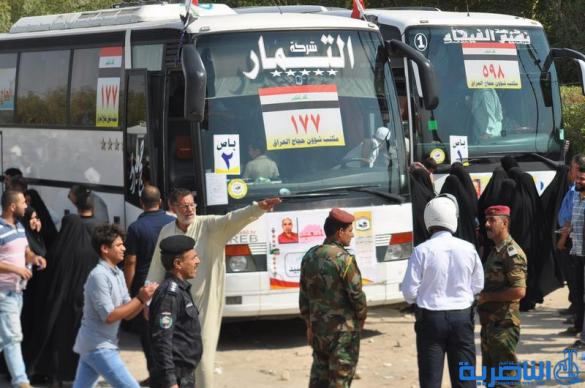 بالصور ... انطلاق قوافل حجاج ذي قار برا