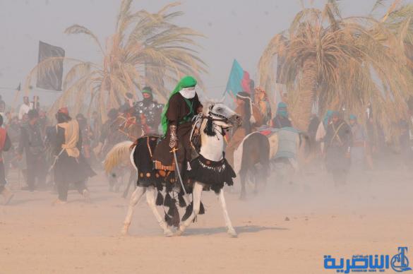 بالصور:الناصرية تحيي ذكرى عاشوراء بعرض تشابيه لواقعة الطف