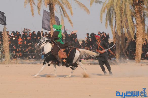 بالصور:الناصرية تحيي ذكرى عاشوراء بعرض تشابيه لواقعة الطف