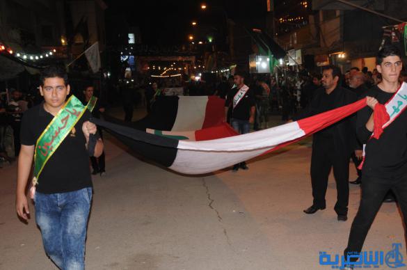  بالصور : شارع الحبوبي يتزين بمواكب العزاء في ليلة الثامن من محرم الحرام   