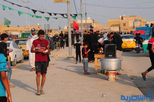 بالصور:الناصرية تحيي ذكرى عاشوراء بعرض تشابيه لواقعة الطف