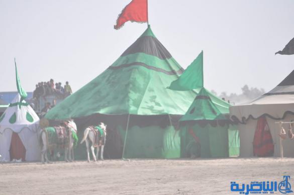 بالصور:الناصرية تنظم عرض لتشابيه واقعة الطف في يوم العاشر من شهر محرم