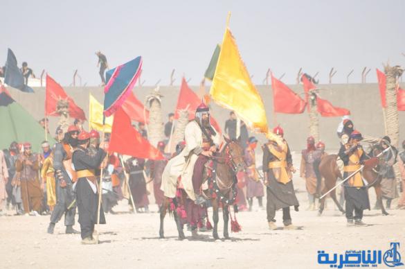 بالصور:الناصرية تنظم عرض لتشابيه واقعة الطف في يوم العاشر من شهر محرم