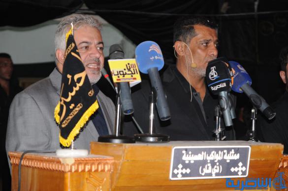  بالصور : شارع الحبوبي يتزين بمواكب العزاء في ليلة الثامن من محرم الحرام   