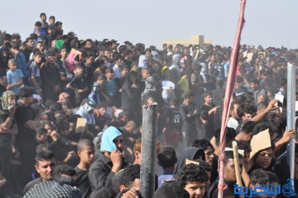 بالصور:الناصرية تنظم عرض لتشابيه واقعة الطف في يوم العاشر من شهر محرم