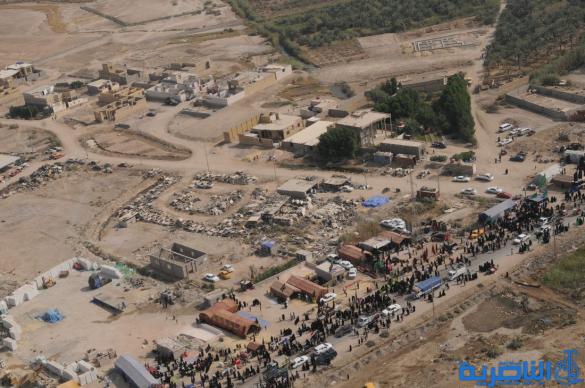 بالصور:حركة جموع الزائرين نحو كربلاء 