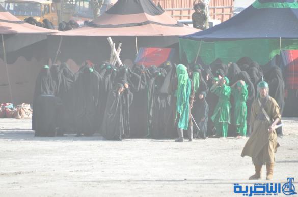 بالصور:الناصرية تنظم عرض لتشابيه واقعة الطف في يوم العاشر من شهر محرم