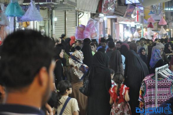 بالصور : اسواق الناصرية لا تنام استعدادا لعيد الفطر المبارك  