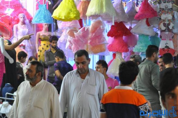 بالصور : اسواق الناصرية لا تنام استعدادا لعيد الفطر المبارك  