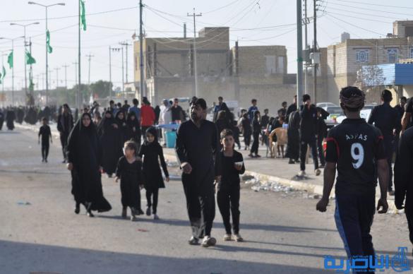 بالصور:الناصرية تنظم عرض لتشابيه واقعة الطف في يوم العاشر من شهر محرم
