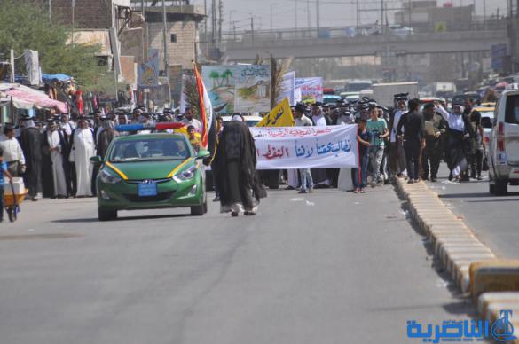  فلاحو ذي قار يتظاهرون للمطالبة باصلاح القطاع الزراعي - تقرير مصور -
