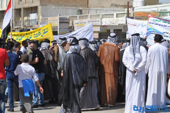  فلاحو ذي قار يتظاهرون للمطالبة باصلاح القطاع الزراعي - تقرير مصور -
