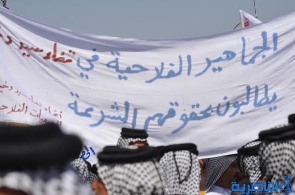  فلاحو ذي قار يتظاهرون للمطالبة باصلاح القطاع الزراعي - تقرير مصور -