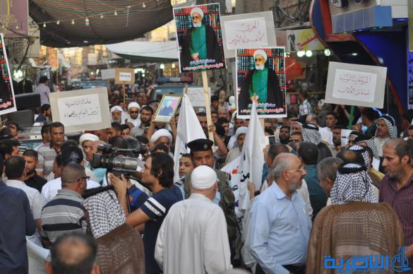 الناصرية تتظاهر دعما للشيخ الناصري - تقرير مصور -