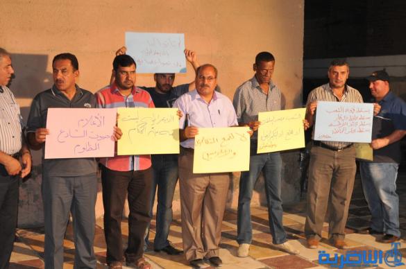 صحفيو محافظة ذي قار يقفون احتجاجا ضد الانتهاكات التي يتعرضون لها – تقرير مصور -