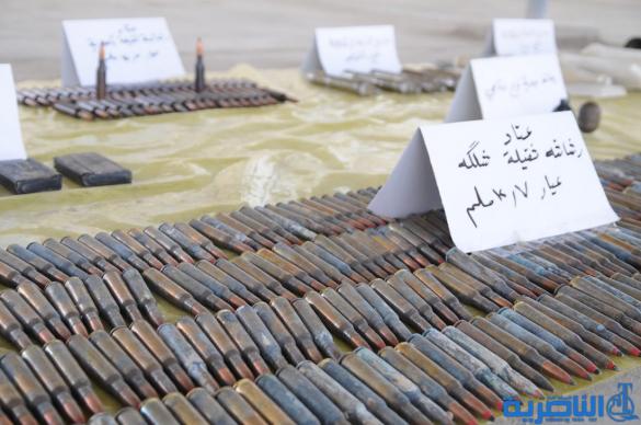 شرطة ذي قار تضبط اسلحة ثقيلة ومتوسطة في ناحيتي الفهود والدواية